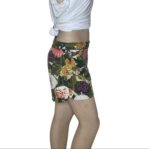Anthropologie Elevenses Ranunculus Bloom shorts sz 4 - Picture 14 of 16